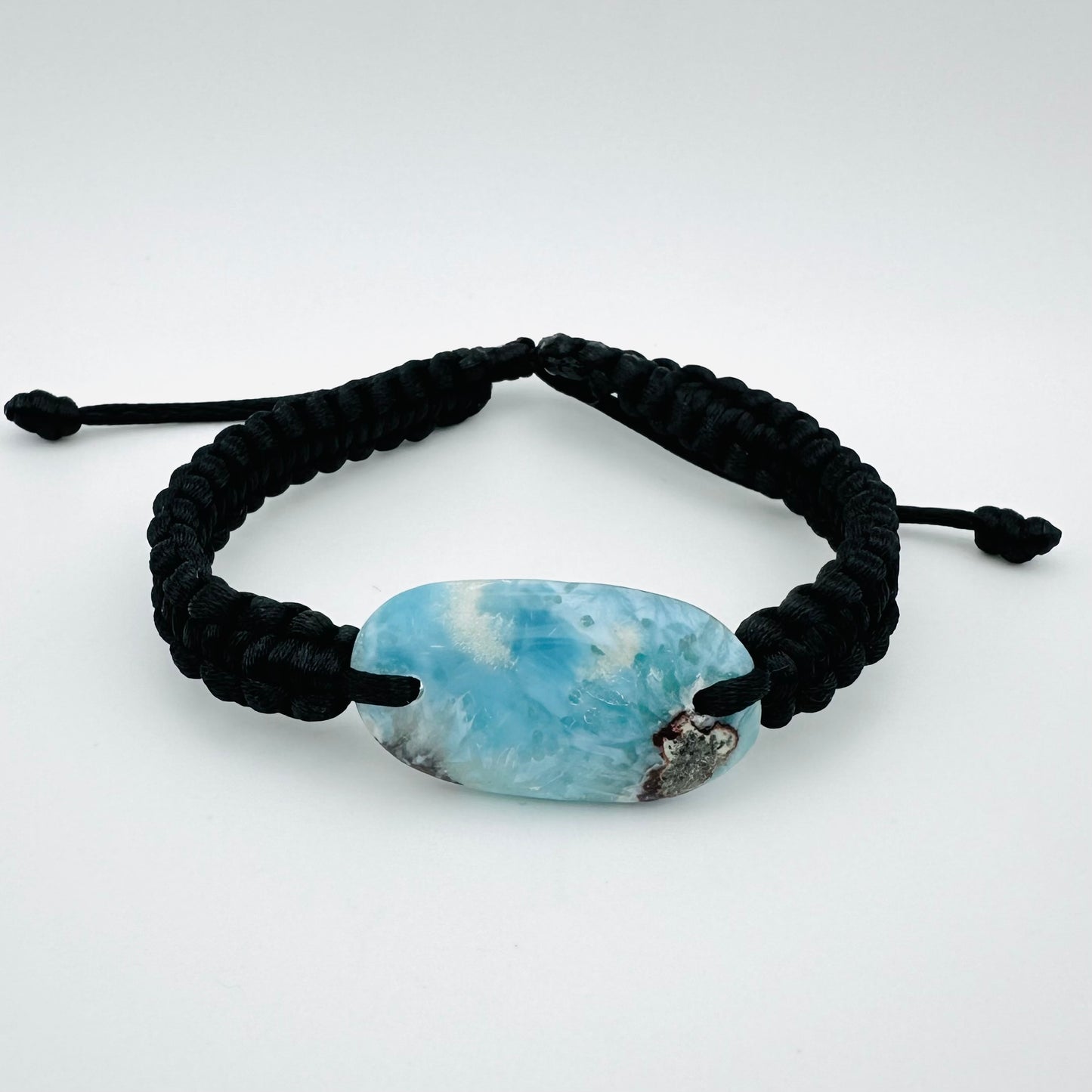 Hand Weaved Larimar Bracelet
