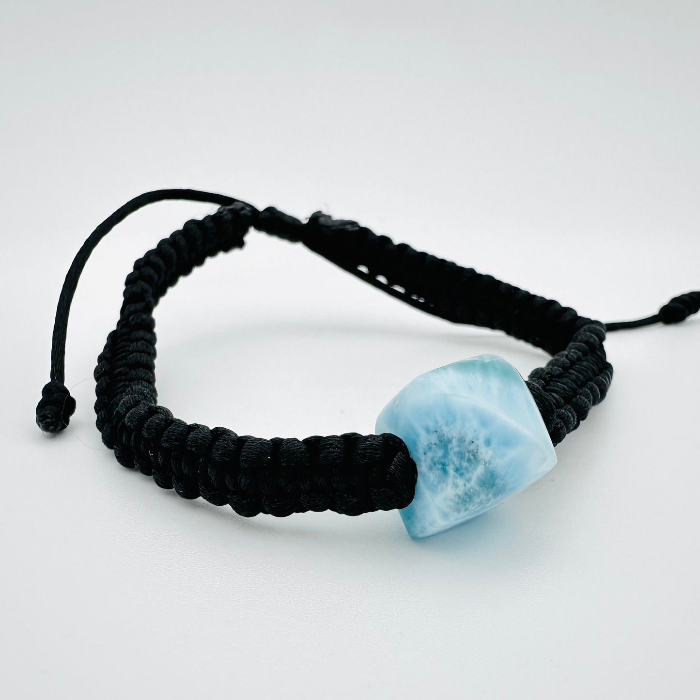 Hand Weaved Larimar Bracelet