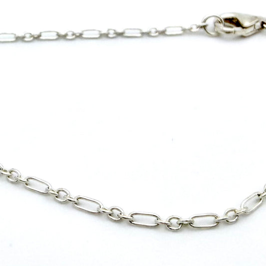 Cable Necklace in Sterling Silver