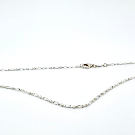Cable Necklace in Sterling Silver
