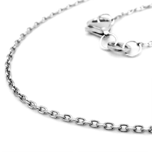 Diamond Cut Cable Necklace in Sterling Silver