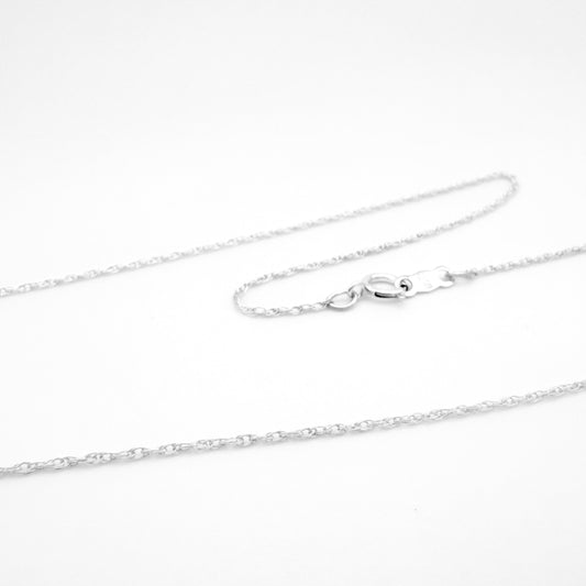 Machine Rope Necklace in Sterling Silver