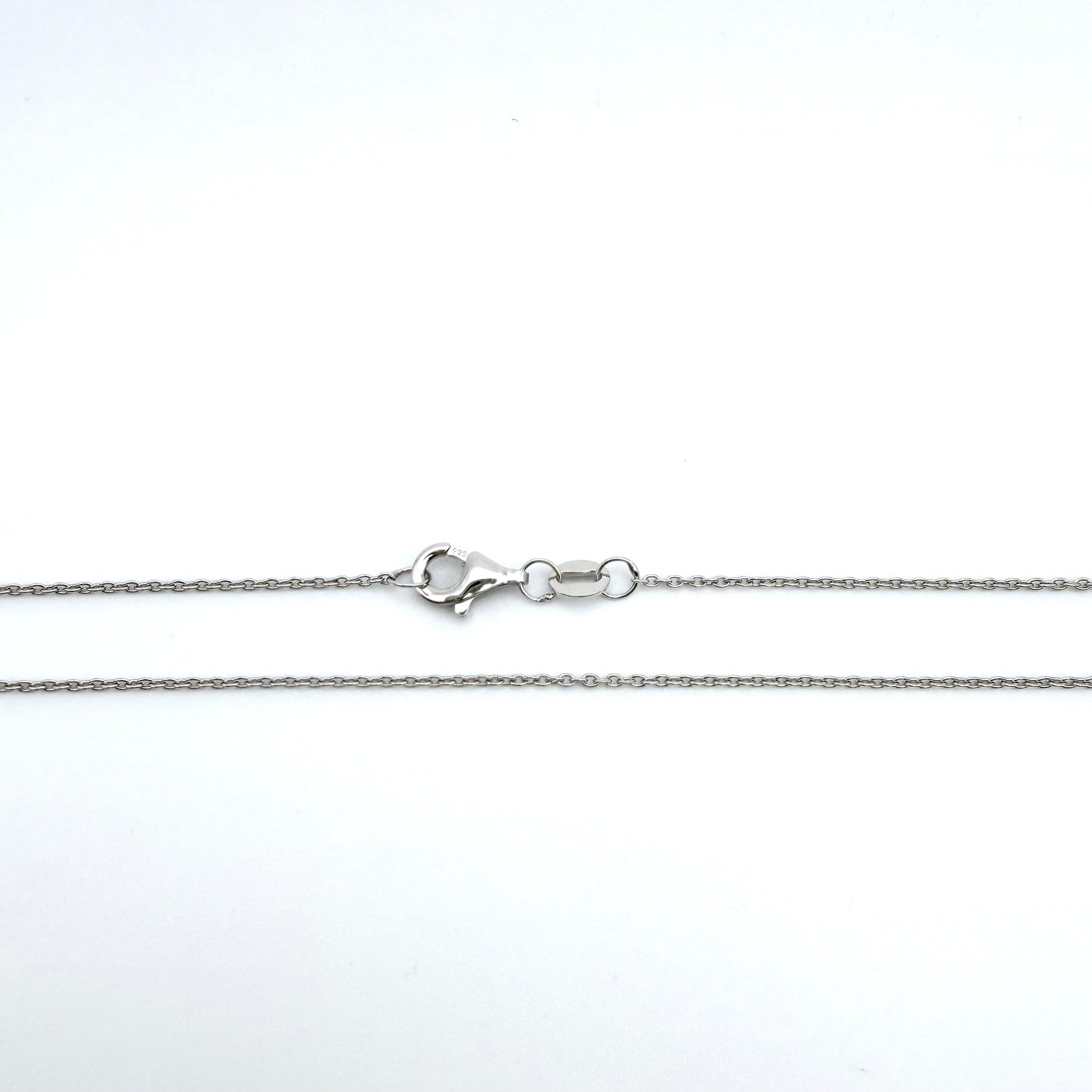 Light Round Cable Necklace in Sterling Silver