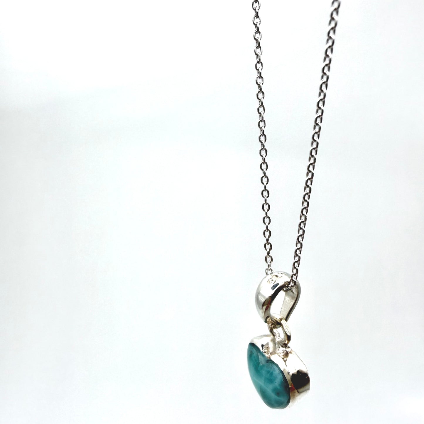 Light Round Cable Necklace in Sterling Silver