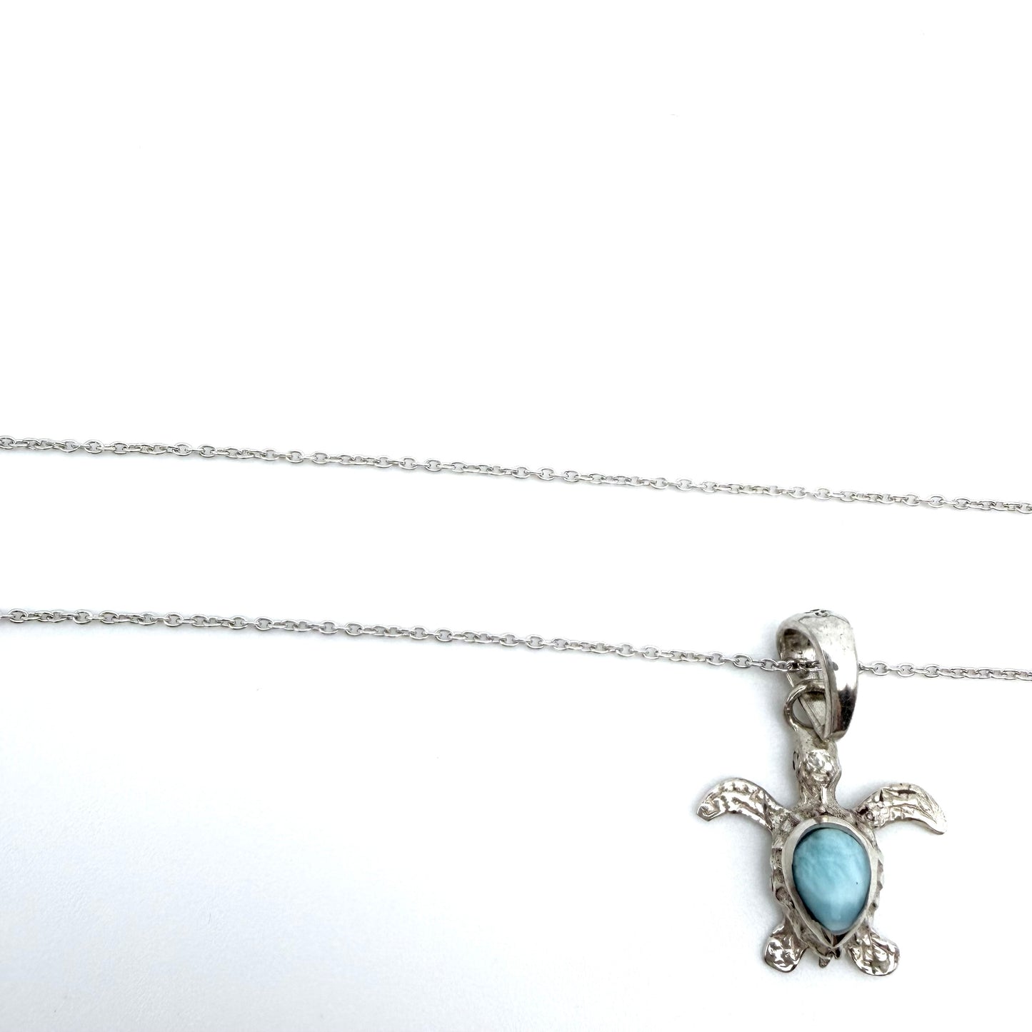 Light Round Cable Necklace in Sterling Silver